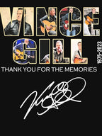 Vince Gill 1975-2023 Thank You For The Memories Signatures Shirt
