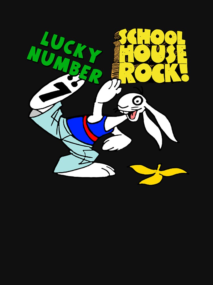 Schoolhouse Rock Lucky Number Seven Lucky Number Shirt