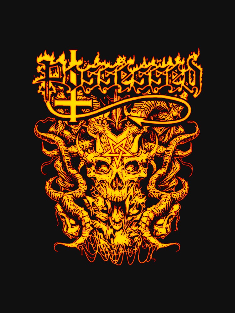 Yellow Typography Speed Metal Band Shirt
