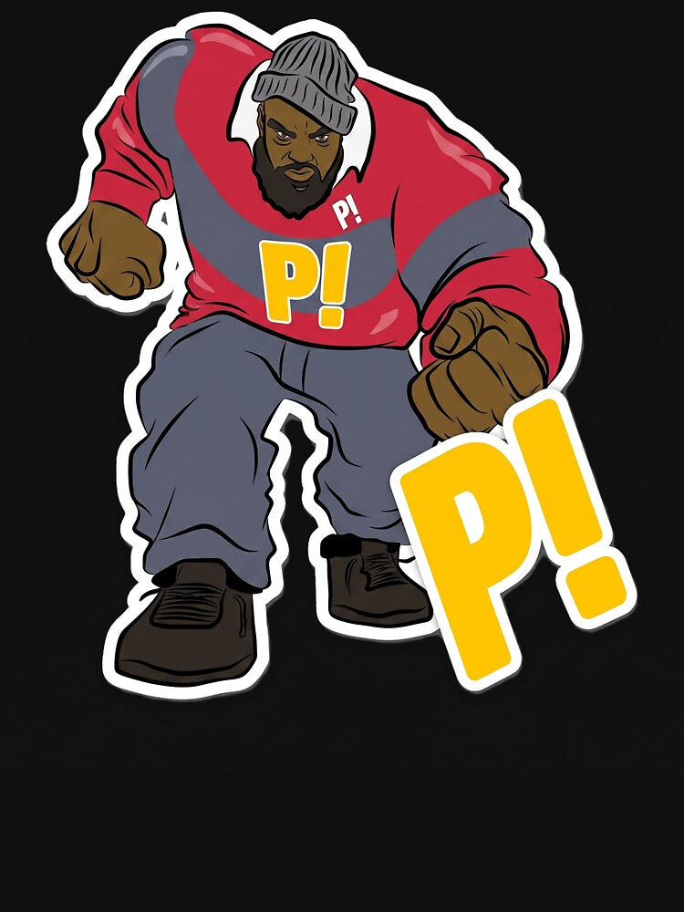 Red Blue Hip Hop Mascot Shirt