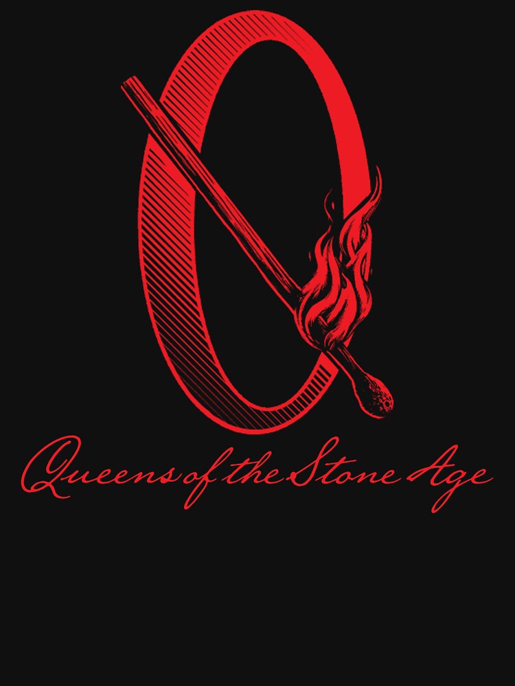 Red Flame Letter Q Logo Shirt