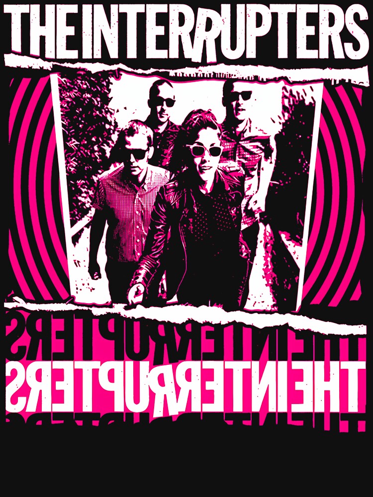 Pink Silhouettte Ska Punk Band Shirt