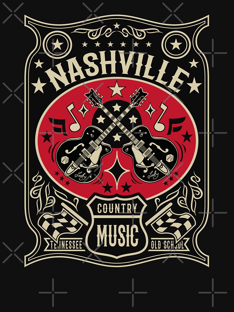 Country Music Lover Vintage Nashville Retro Tennessee Rockabilly Shirt