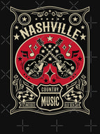 Country Music Lover Vintage Nashville Retro Tennessee Rockabilly Shirt