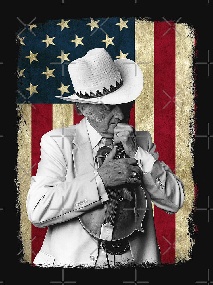Vintage American Flag Bill Monroe Legend Shirt