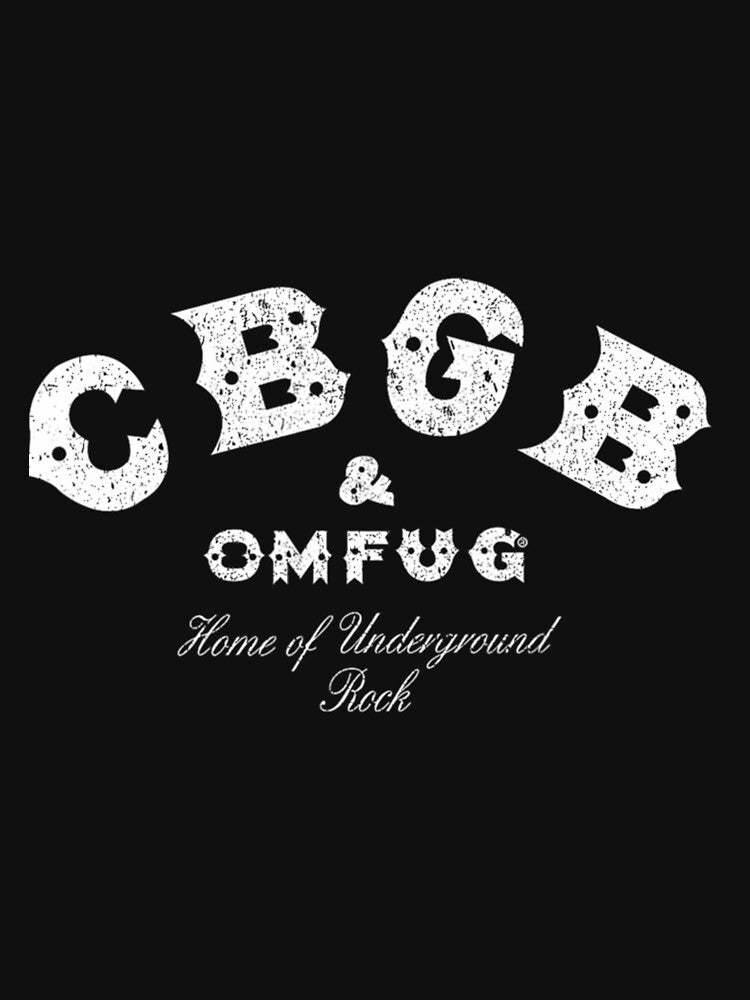 Cbgbs On Black Shirt