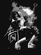 Smoking Guitar A Ce Fr Eh L Ey Retro Rock Fan Shirt