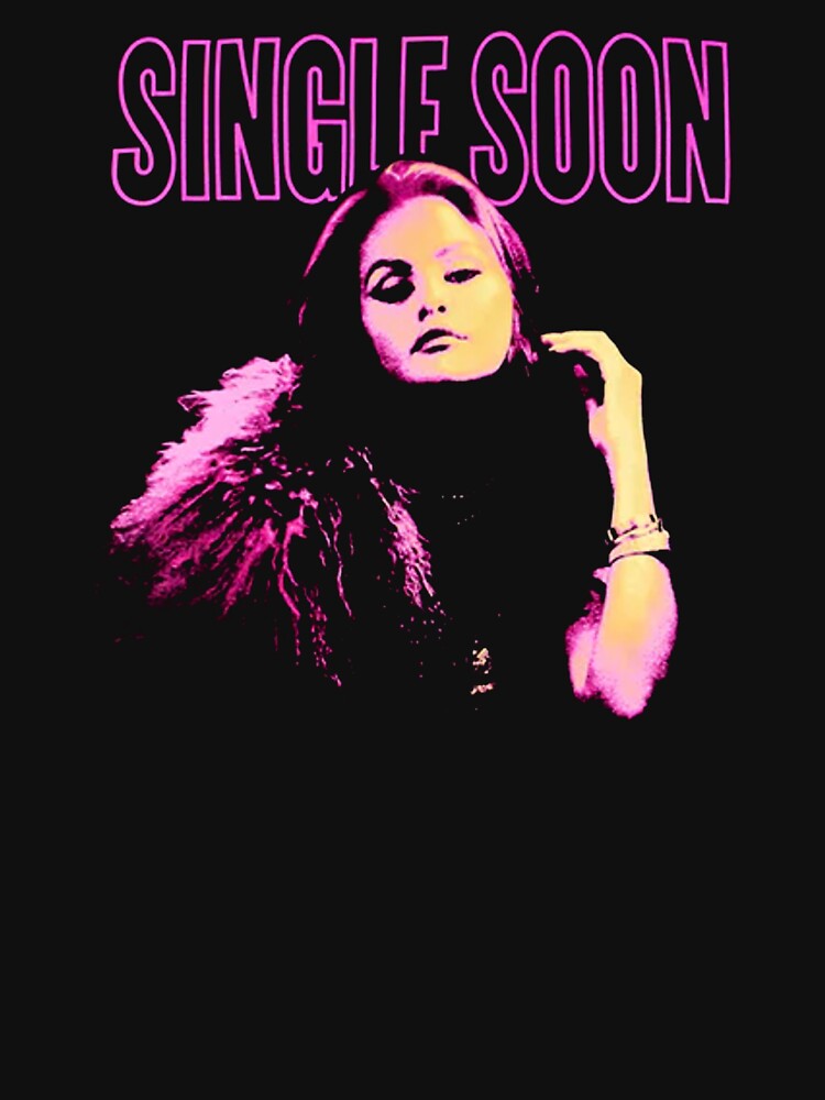 Long Hair Silhouette Style Synth Pop Singer Shirt
