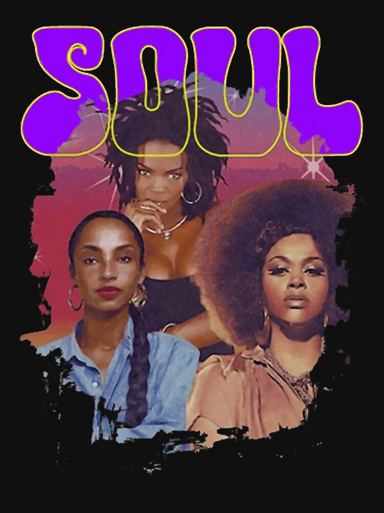 Vintage 90s Soul Music Queens Portrait Shirt