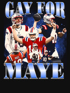 Gay For Maye Football Drake Maye Bootleg Meme Shirt