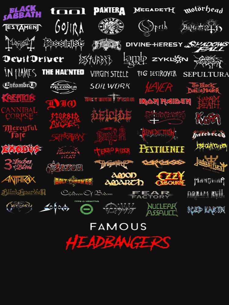 Heavy Metal Band Logo Collection Shirt
