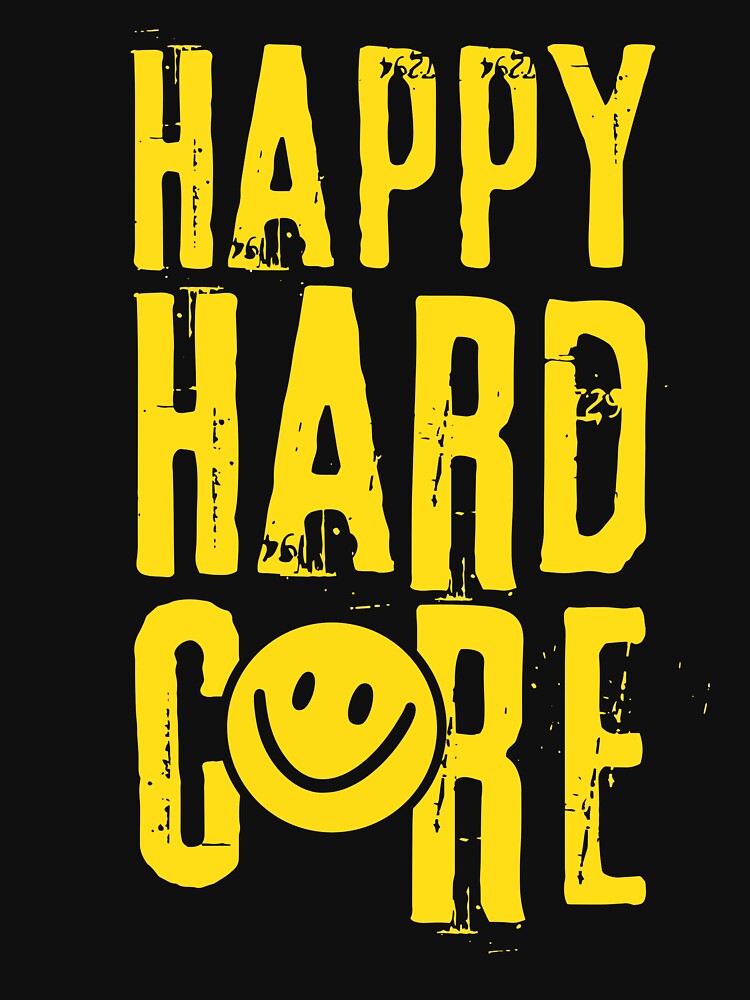 Rave Music Happy Hardcore Smiley Face Yellow Shirt