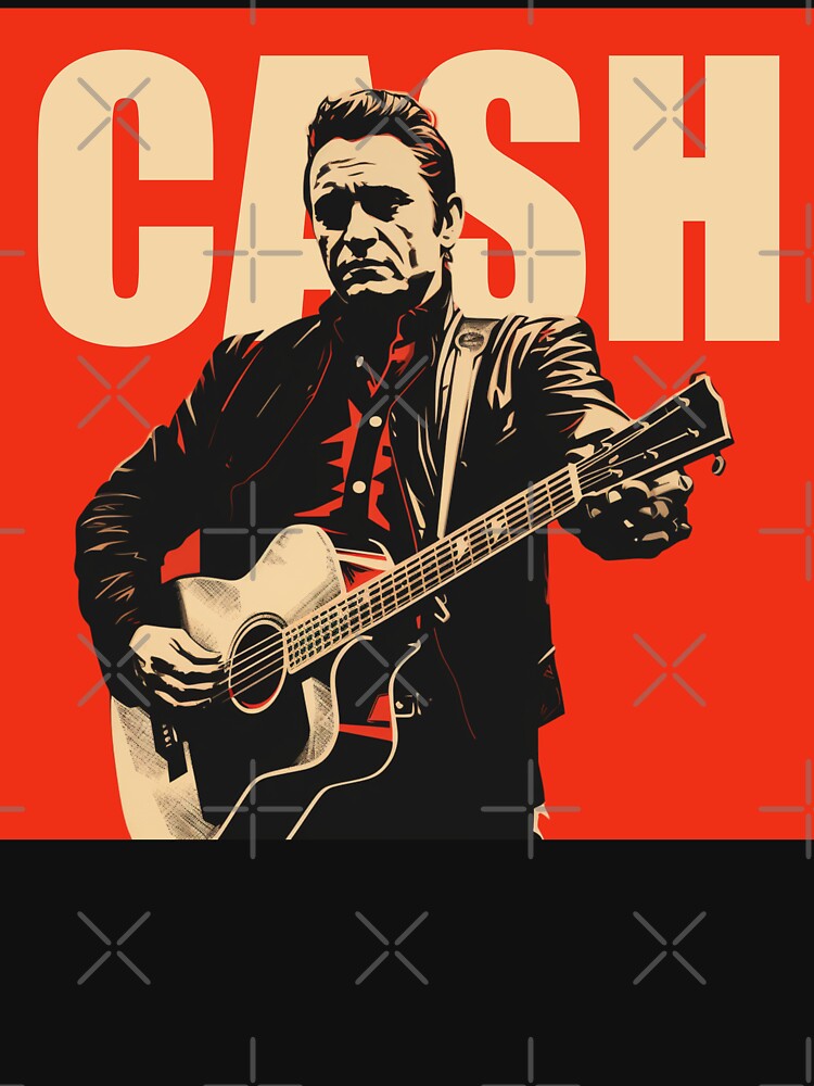 Johnny Cash Revival Vintage Hatch Show Print Tribute Shirt