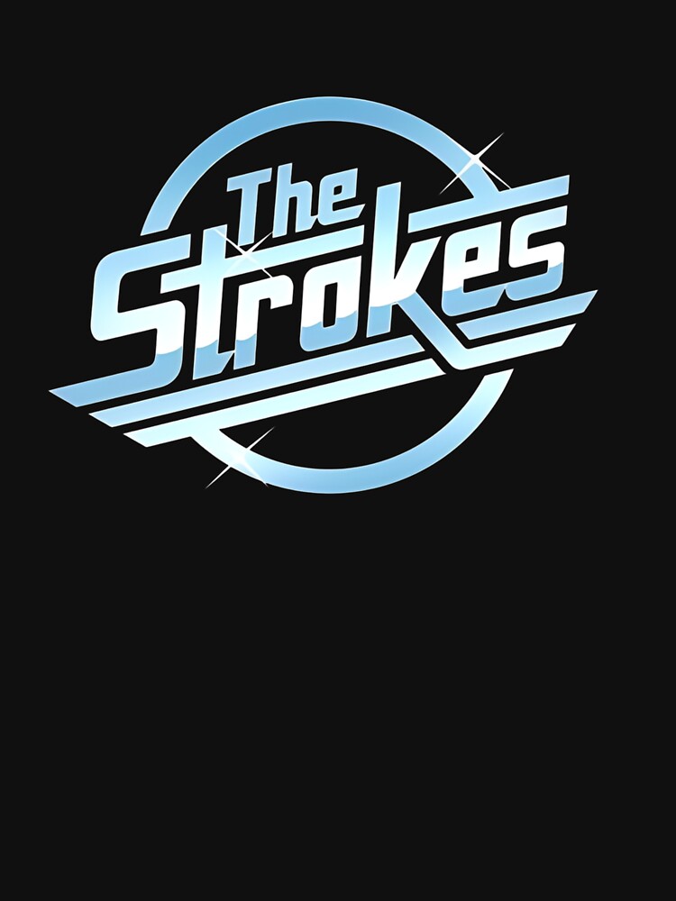 The Strokes Chrome Metallic Retro Logo Shirt