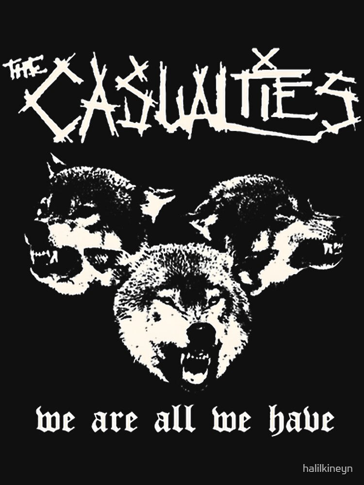 The Casualties Punk Rock Band Inspired Graphic Design Shirt