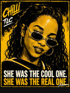Rozonda Thomas TLC Chilli Bold Pop Art Electric Yellow Portrait Shirt