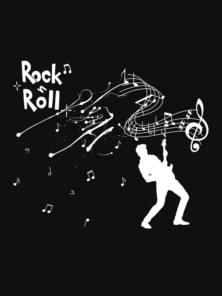 Rock _amp_ Roll Music Notes Shirt