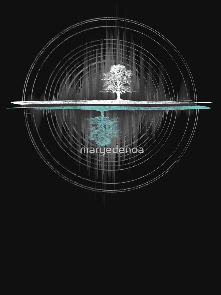 Yin Yang Tree Of Life Soundwave Shirt