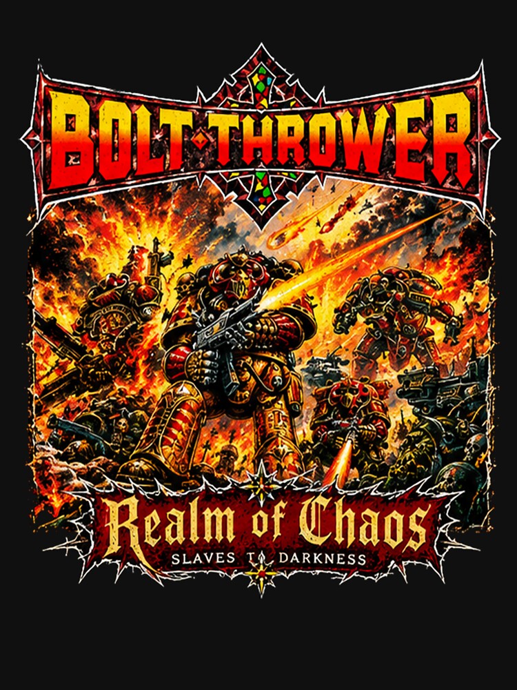 Bolt Thrower Metal Band Realm Of Chaos Album Vintage Artwork Shirt