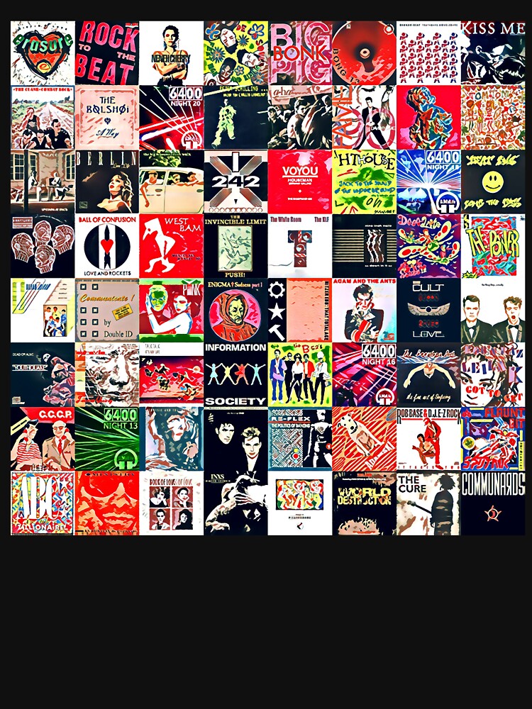 The New Wave Album Cover Collection Color Shirt