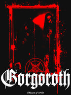 Metal Red SIlhouette With White Typography Shirt