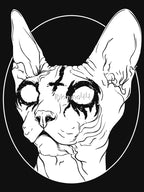 Black Metal Sphynx Cat I Goth And Death Metal Shirt