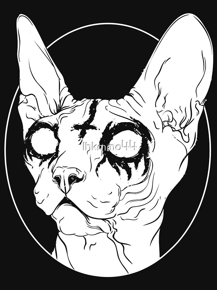 Black Metal Sphynx Cat I Goth And Death Metal Shirt
