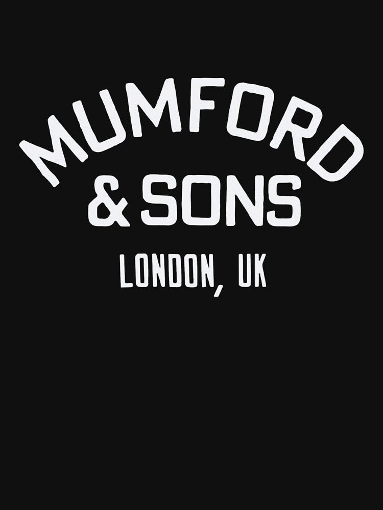 Mumford & Sons Black Vintage London Uk Shirt
