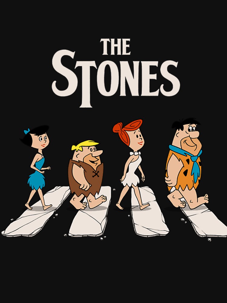 Flintstones Rock Band Design Today Graphic Art Shirt