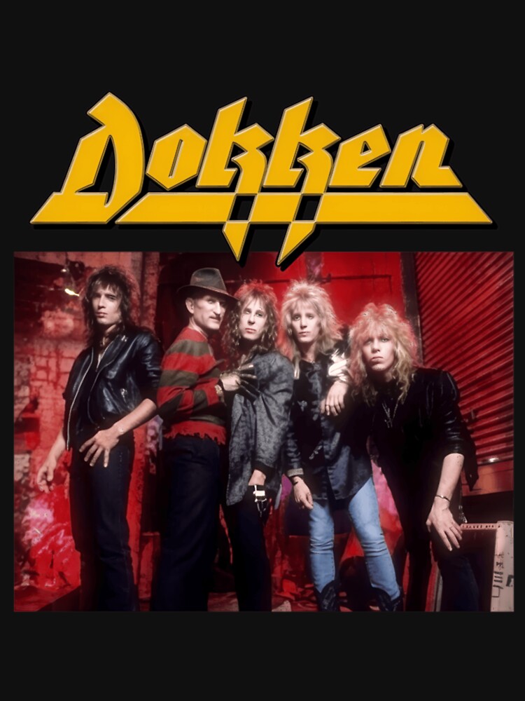 Dokken 80s Heavy Metal Vintage Band Collage Shirt