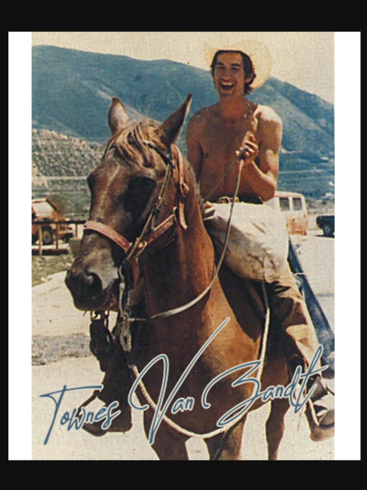 Townes Van Zandt Townes Van Zandt - Retro On Horse Fan Art Shirt