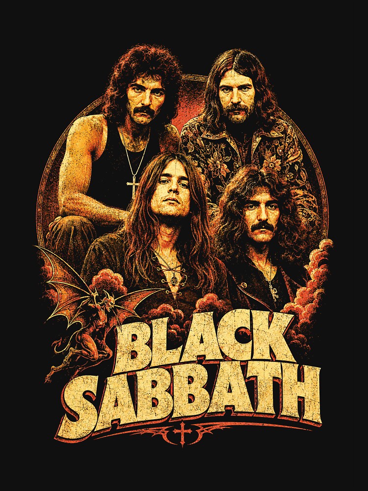 Vintage Black Sabbath Halftone Rock Shirt