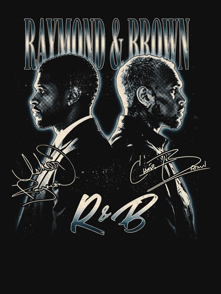 Chris Brown Usher Raymond Brown R&B Portrait Design Shirt