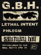 GBH Lethal Intent Phlegm Flyer Black Only T Shirt