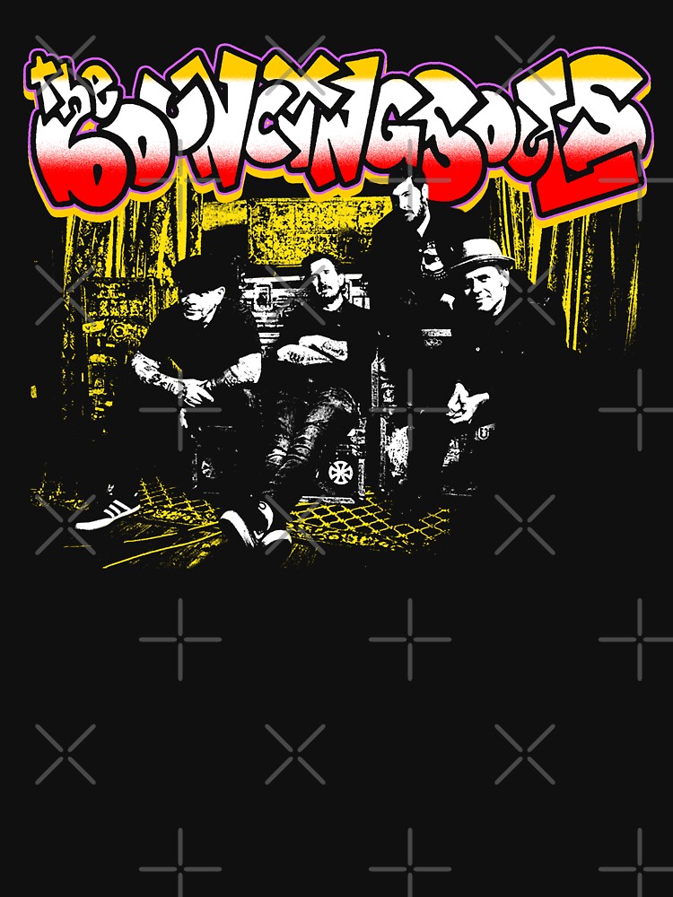 Duotone Silhouette Design Punk Rock Band Shirt