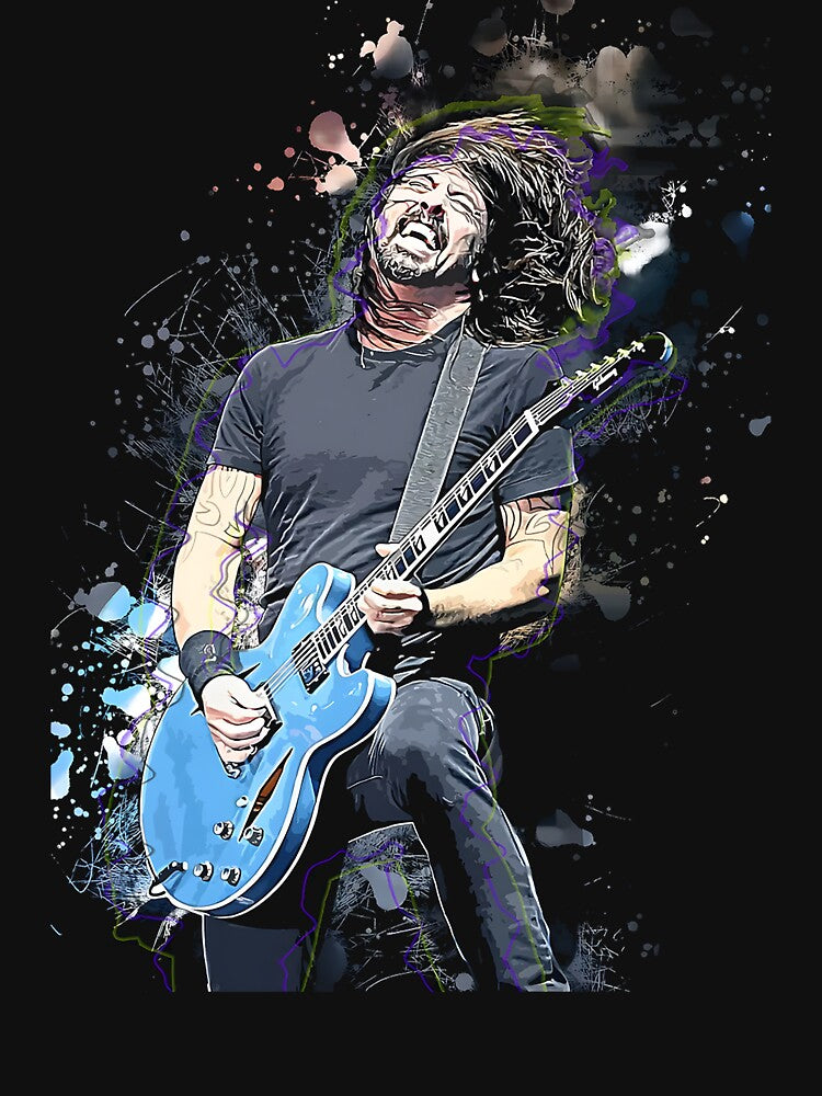 Dave Grohl Electric Guitar Splash Shirt