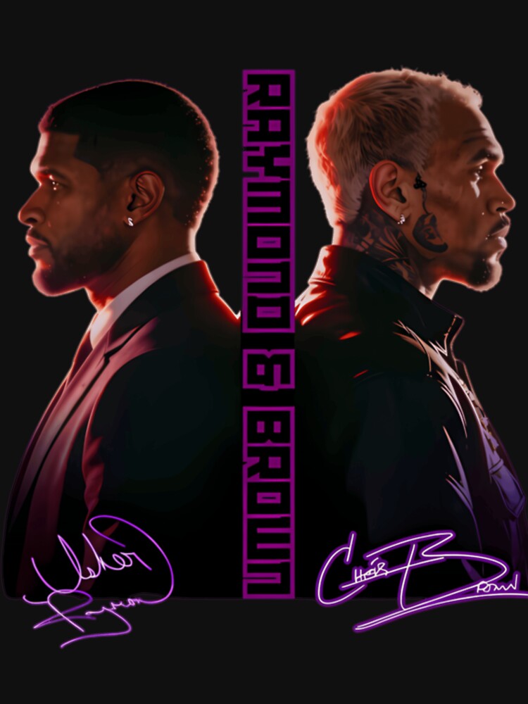 Usher Chris Brown Dual Profile Tour Design Shirt