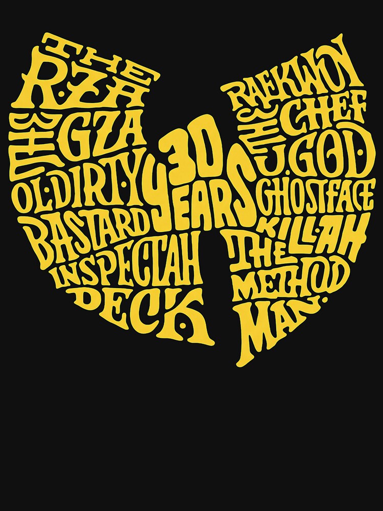 Yellow Word Cloud Typography Shirt