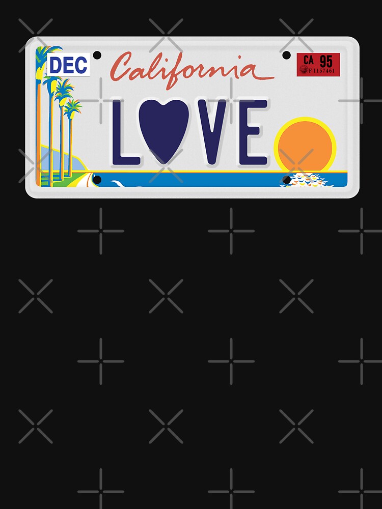 California Love License Plate Shirt