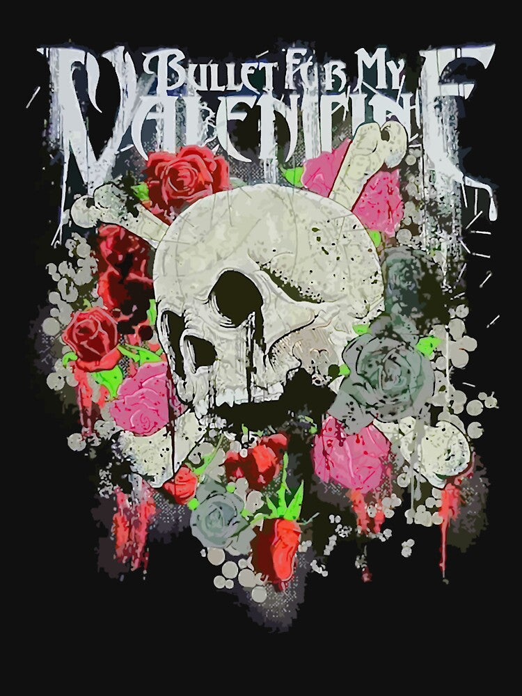 Bullet For My Valentine Skull And Roses Men Shirt