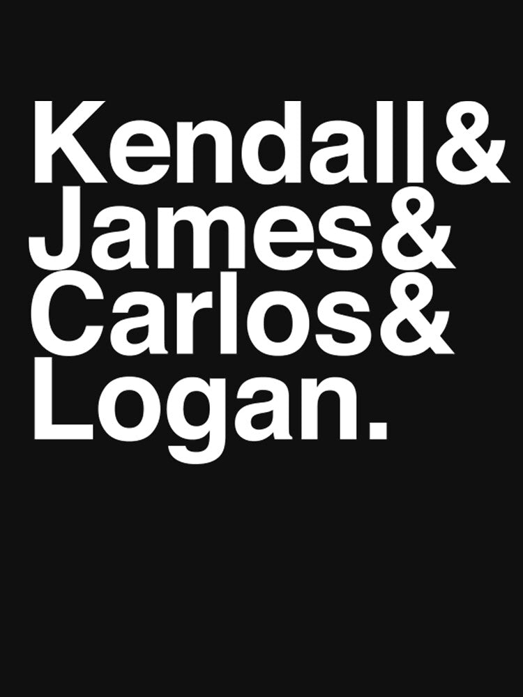 Big Time Rush Helvetica List Shirt