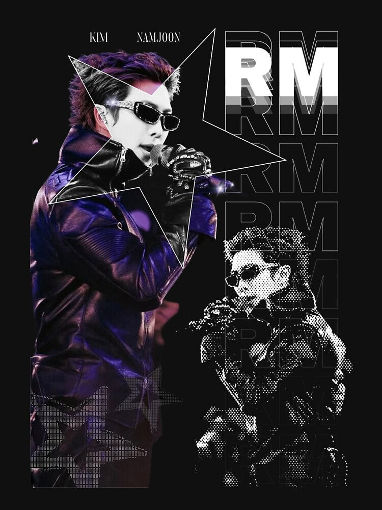 BTS RM Kim Namjoon Vintage Star Graphic Shirt