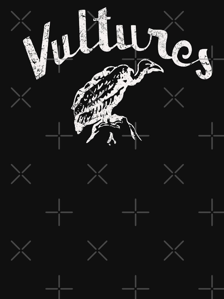 Vultures 1977 - Distressed Aged Rock N Roll Party White Print Shirt