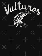 Vultures 1977 - Distressed Aged Rock N Roll Party White Print Shirt