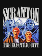 Michael Scott & Dwight Schrute Scranton The Electric City Rap Shirt
