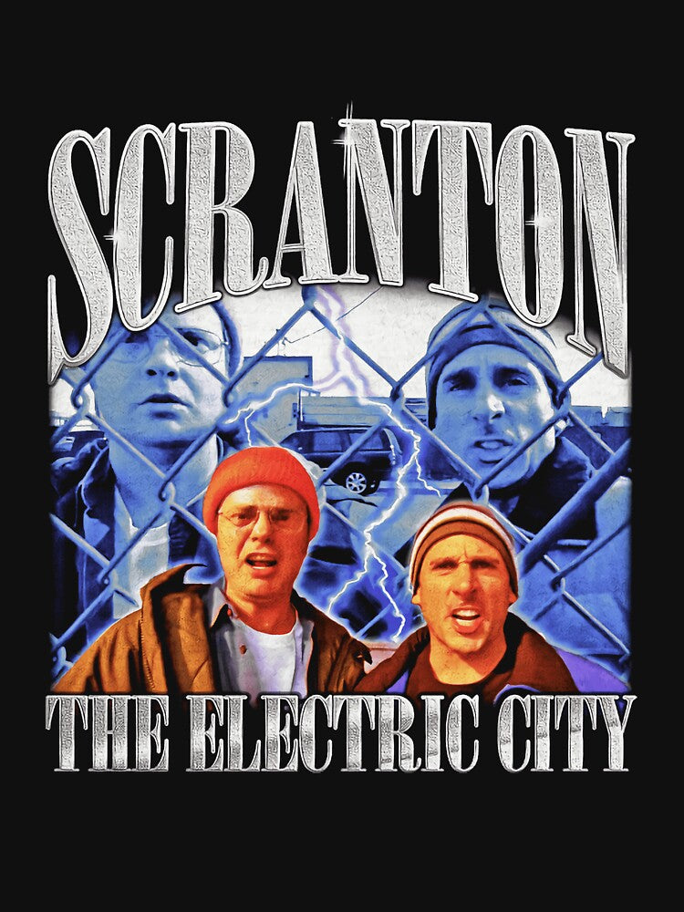 Michael Scott & Dwight Schrute Scranton The Electric City Rap Shirt
