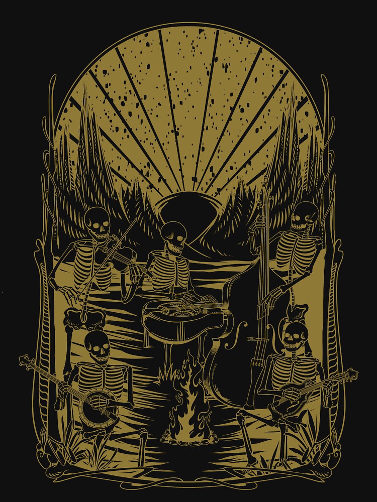 Bluegrass Jam Skeletons Shirt