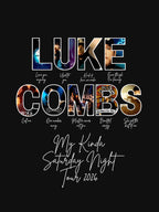 Luke Combs My Kinda Saturday Night Music Tour 2026 Shirt