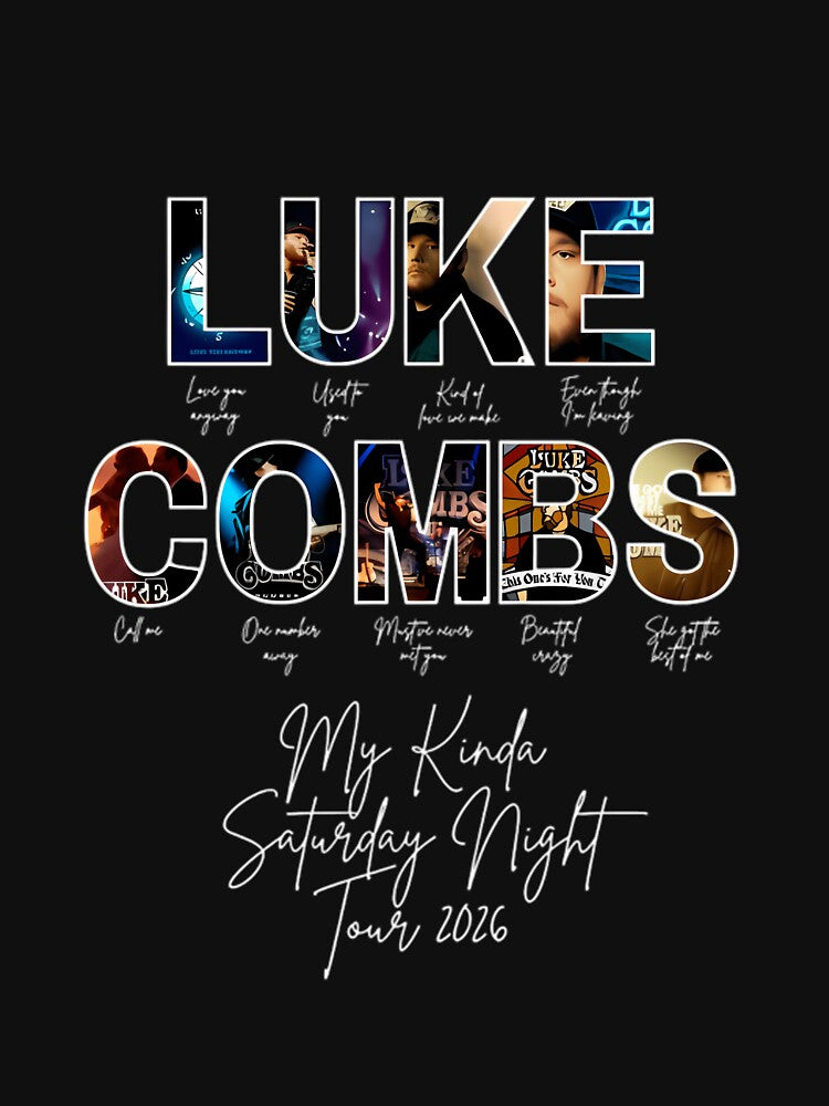 Luke Combs My Kinda Saturday Night Music Tour 2026 Shirt