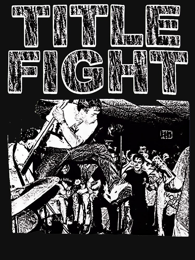 TITLE FIGHTT Punk Rock Concert Band Shirt